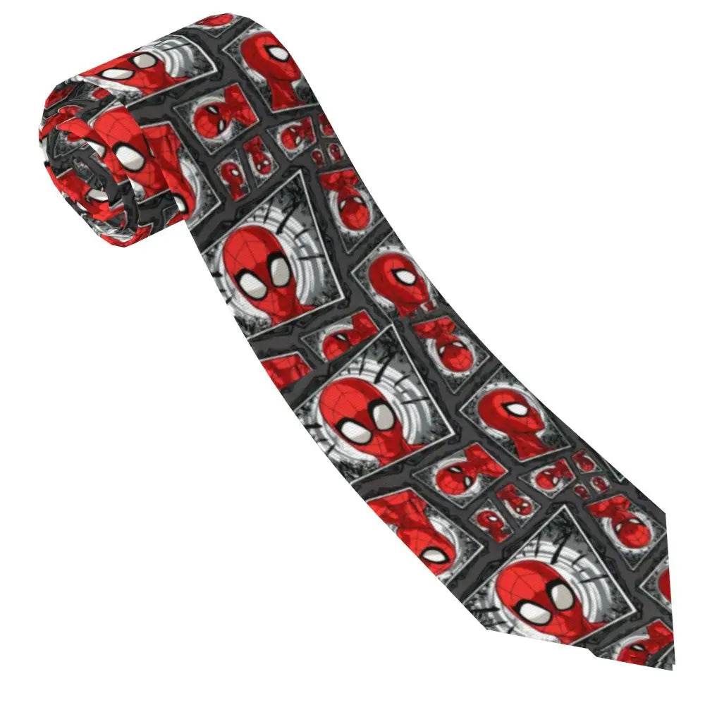 Cravate Spiderman Blanche et Rouge