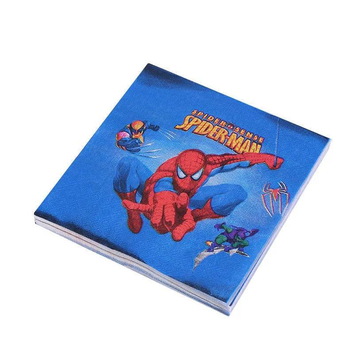 Décoration Anniversaire Spiderman - Serviette - Boutique Spiderman