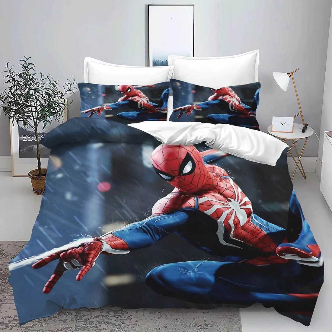 Housse de Couette Simple pour Enfant Spiderman