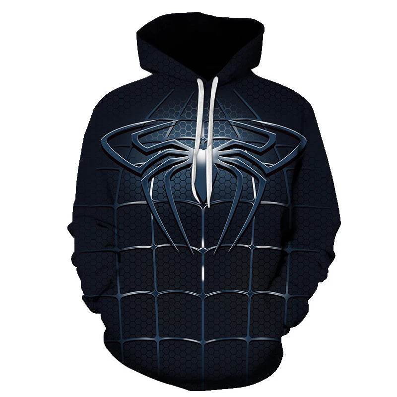 Pull à Capuche Spiderman Noir