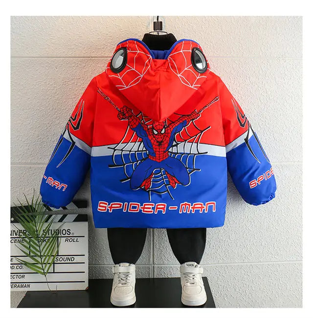 Veste Doudoune à Capuche Spider-Man pour Enfant