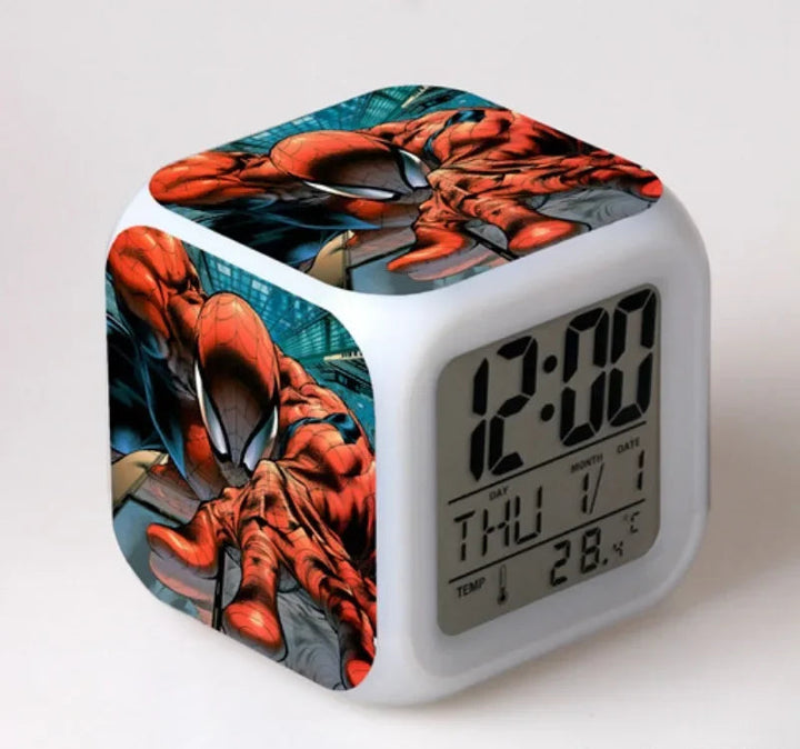 Reloj despertador trepador de Spiderman