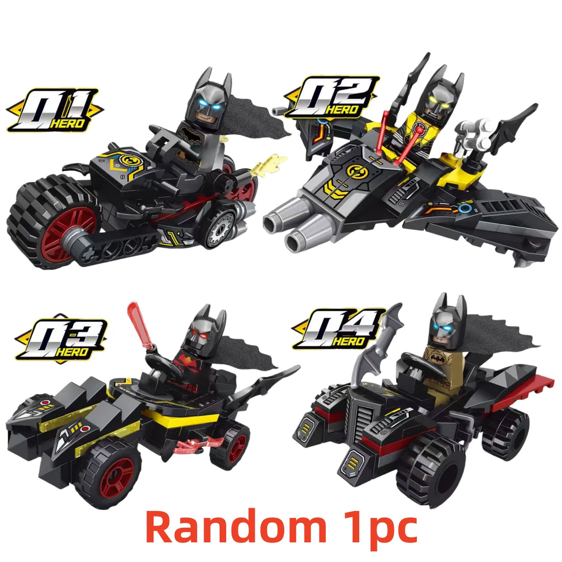 Jouet Bloc de Construction Spider-Man Voiture-Quad