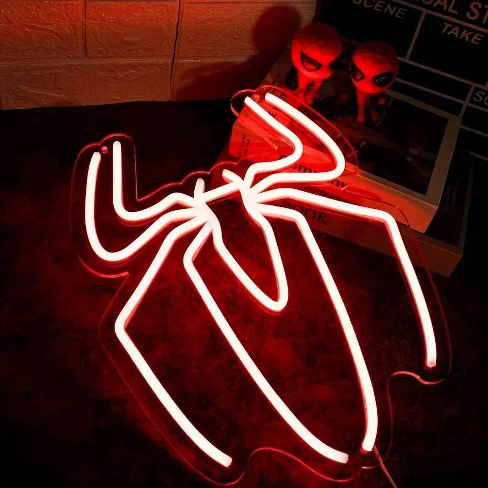 Lampe Néon Spiderman Araignée