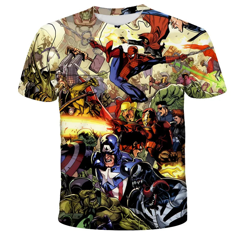 T-Shirt Spider-Man Noir pour Enfant Motif Symbiote