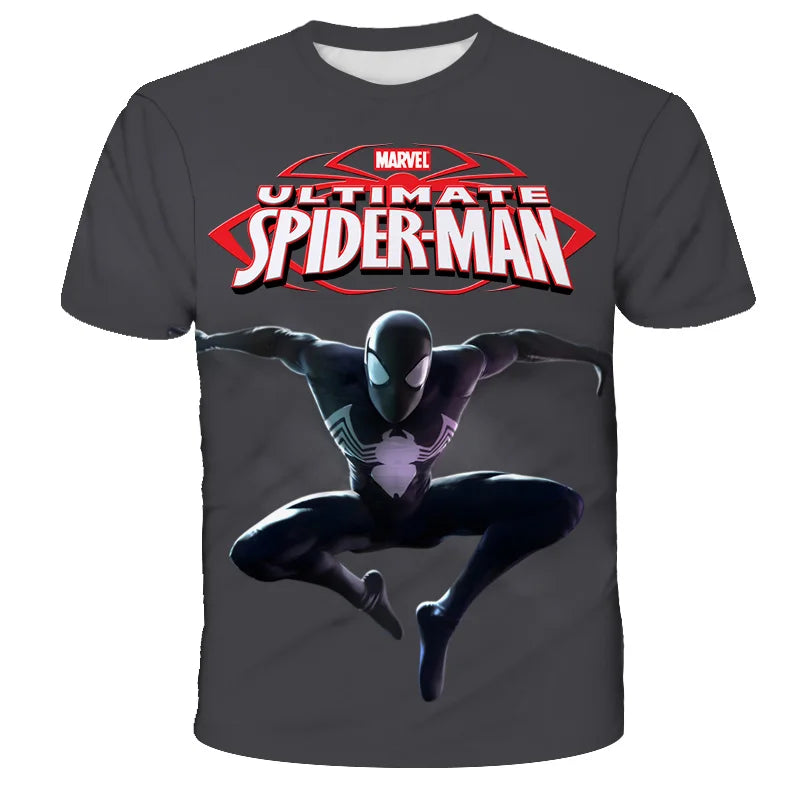 T-Shirt Spider-Man Noir pour Enfant Motif Symbiote