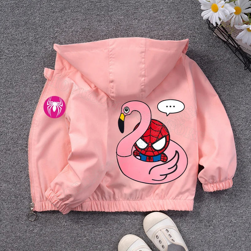 Veste Spiderman Coupe Vent pour Enfant