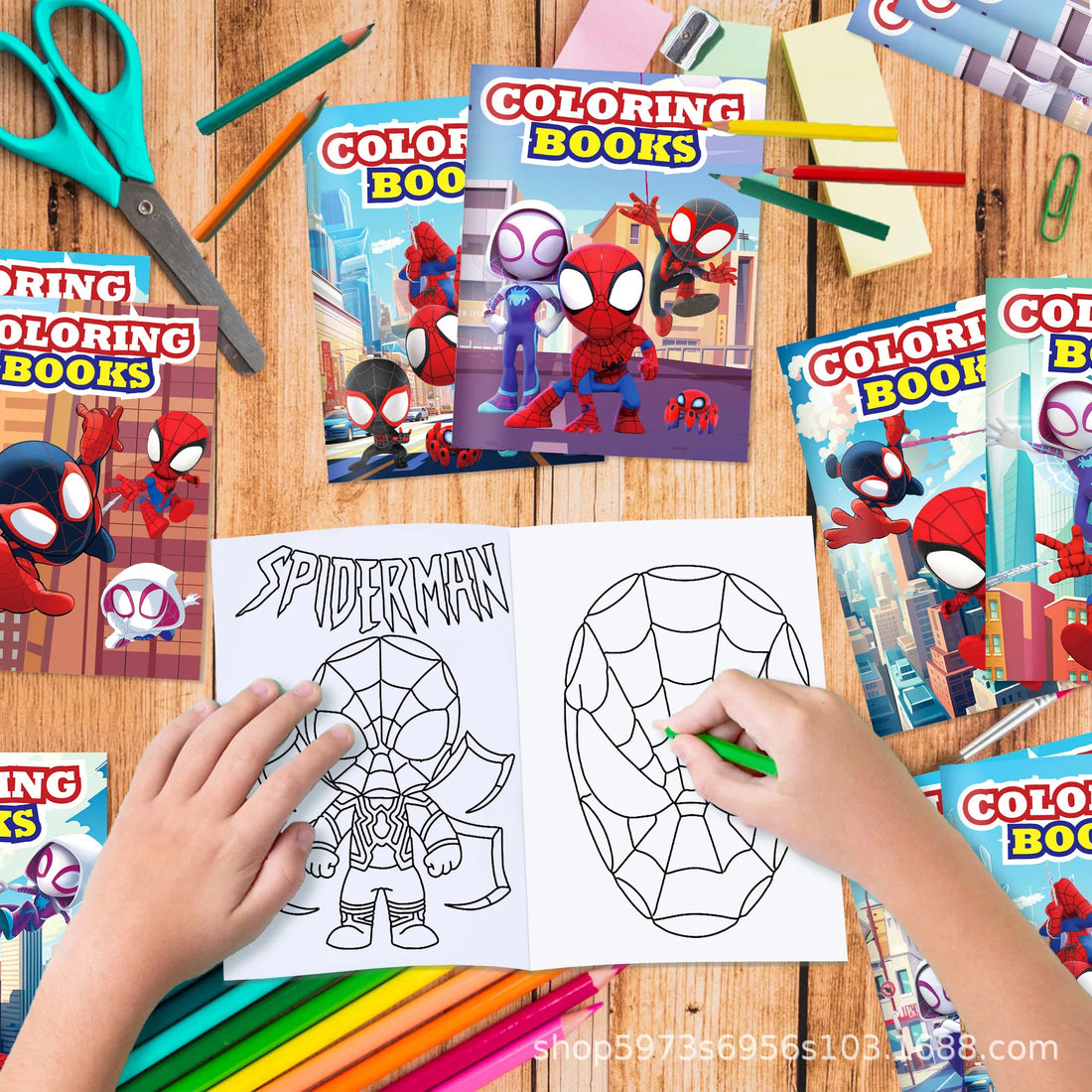 Livre de Dessin et Coloriage Spiderman