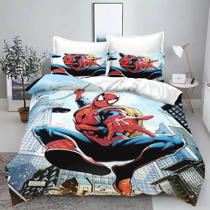 Housse de Couette Spiderman en Bande Dessinée