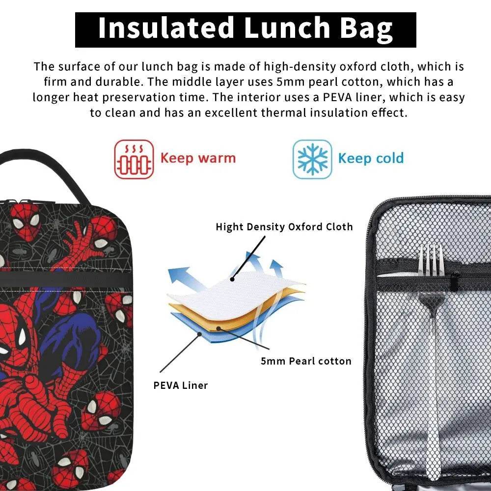 Lunch Bag Spiderman Noir