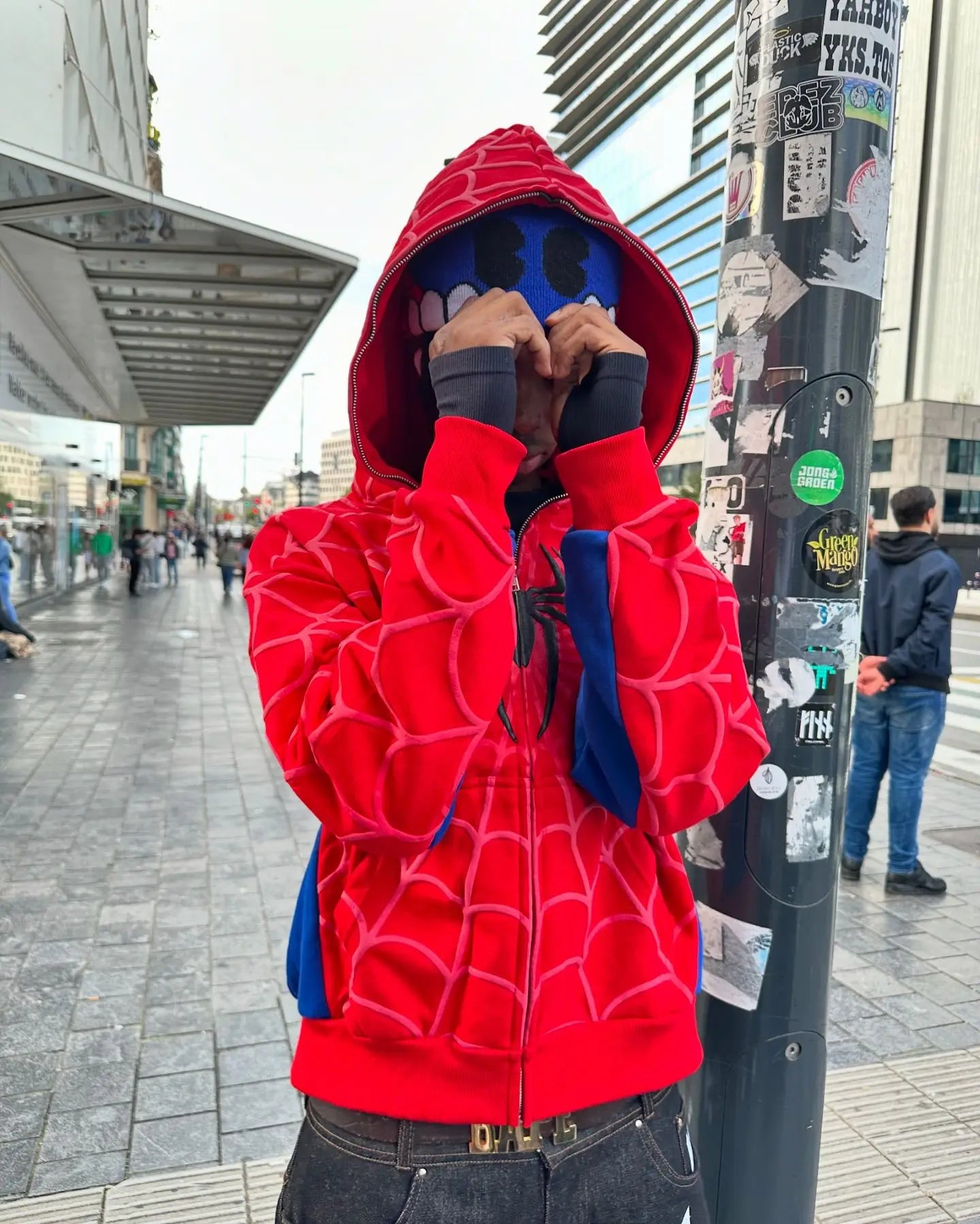 Sweat à Capuche Premium Spider-Man Costume Déchiré