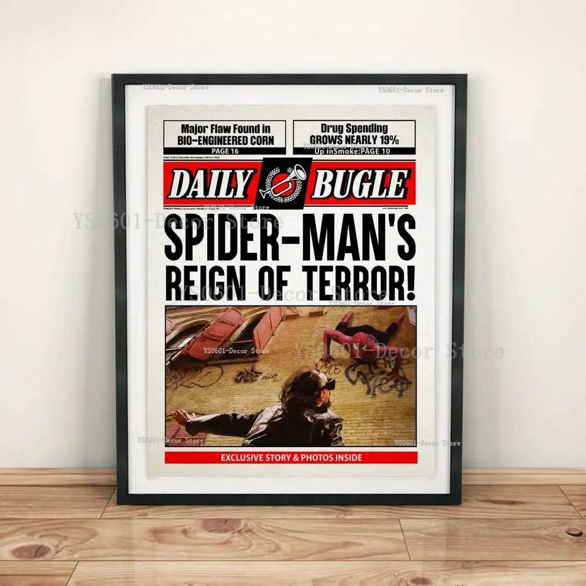 Poster Spiderman Article du Daily Bugle