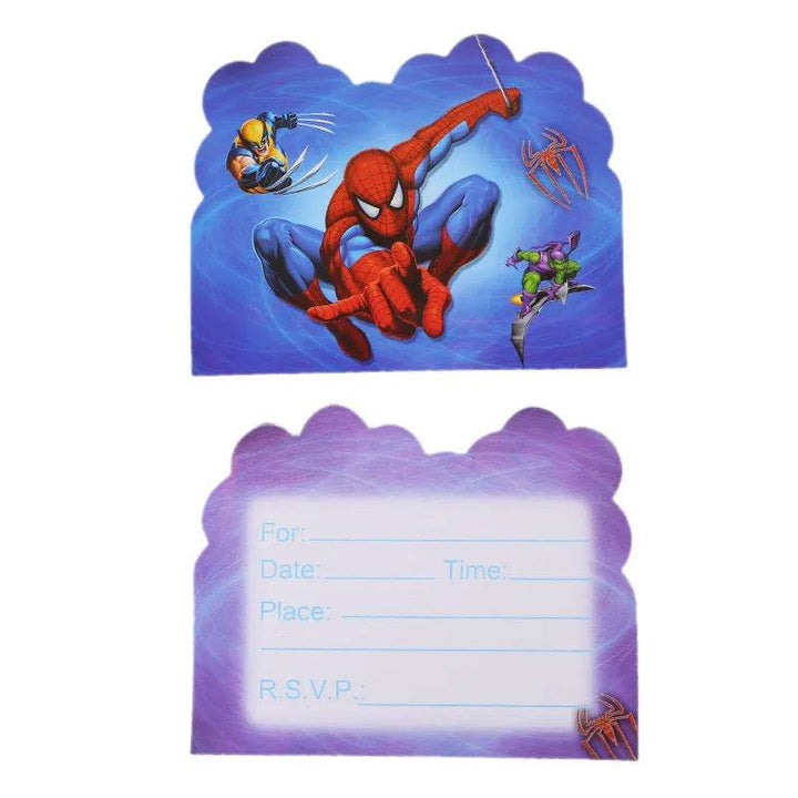 Décoration Anniversaire Spiderman - Carton Invitation - Boutique Spiderman