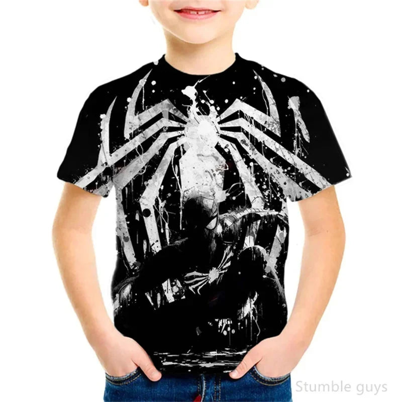 T-Shirt Spider-Man pour Enfant Motif Iron-Spider
