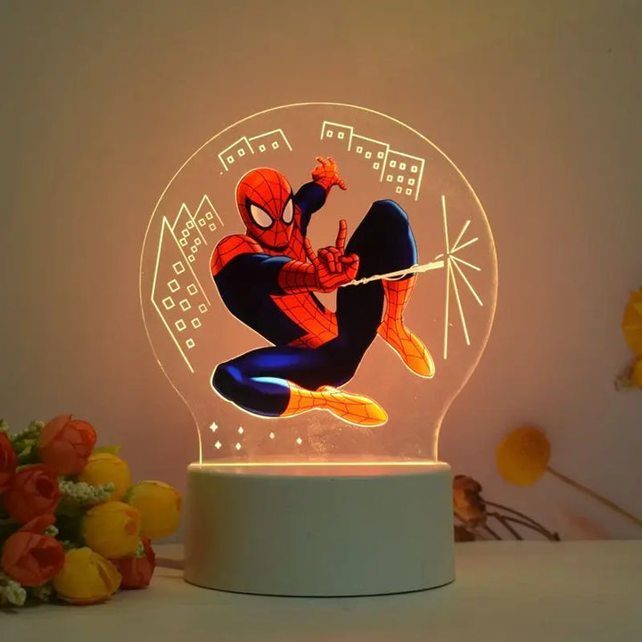Lampe Veilleuse Spiderman Dessin Animé
