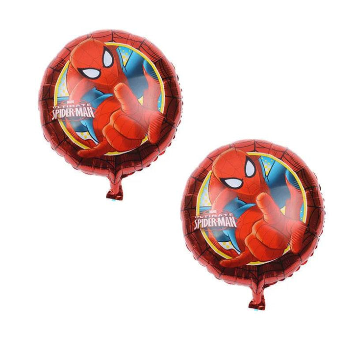 Décoration Anniversaire Spiderman - 2 Ballons Ronds - Boutique Spiderman
