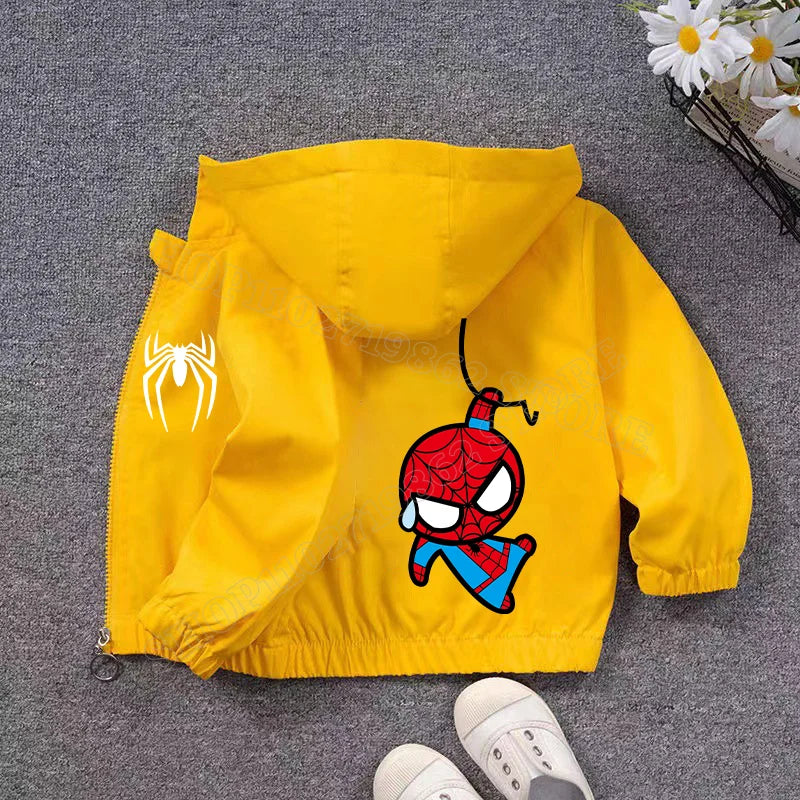 Veste Spiderman Coupe Vent pour Enfant