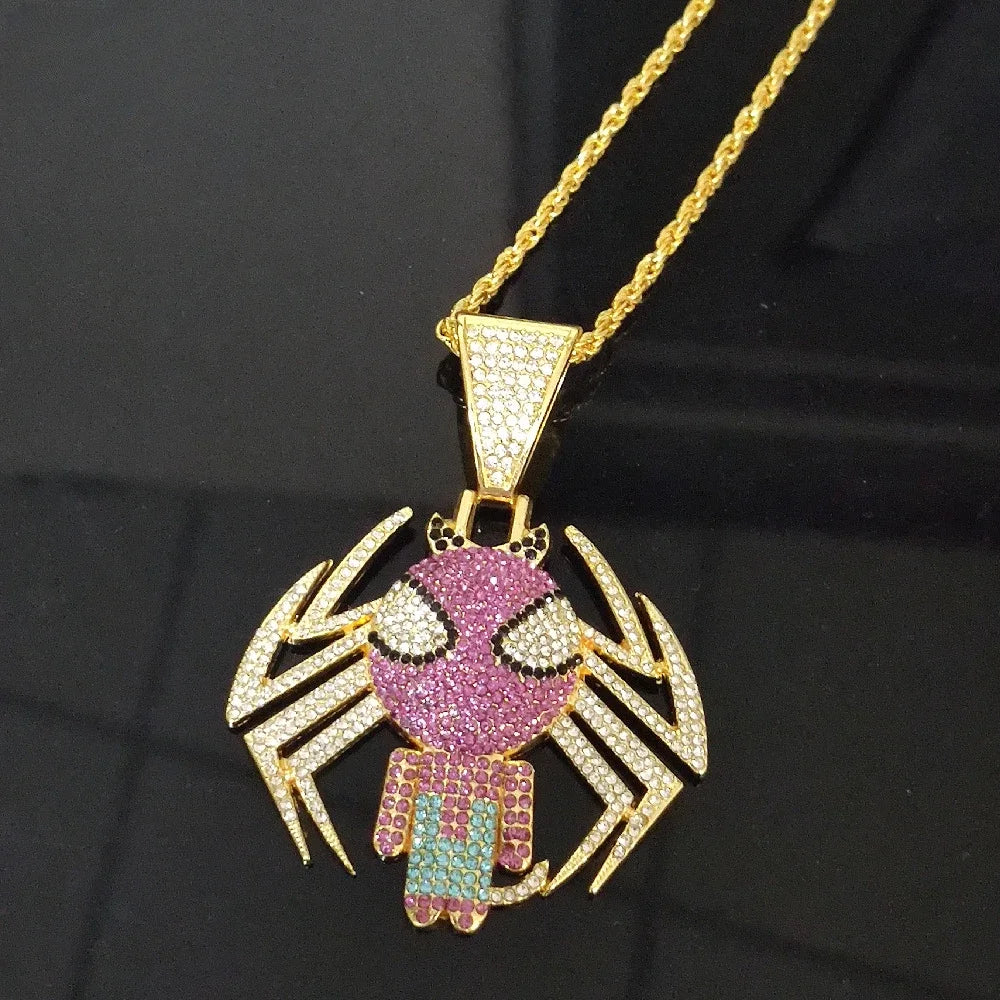 Collana con brillantini di Spiderman
