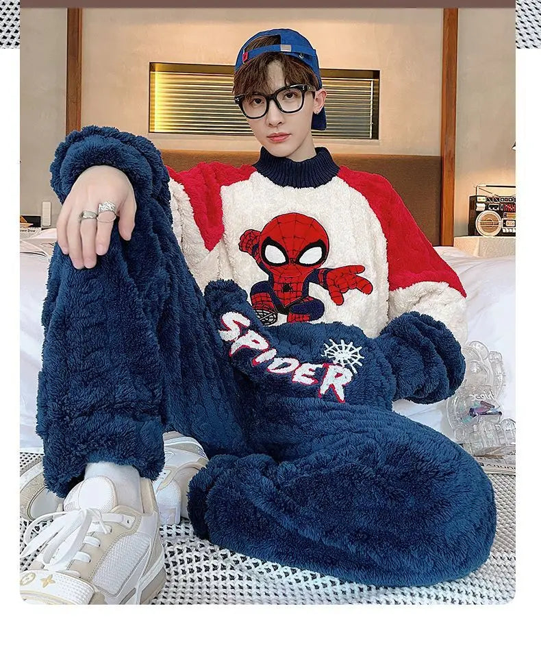 Ensemble Pyjama Spider-Man en Flanelle douce et Epaisse