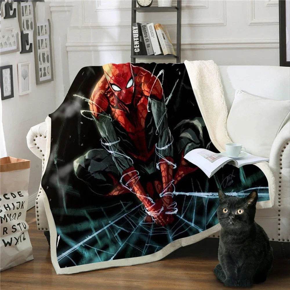 Plaid Spiderman Double Epaisseur