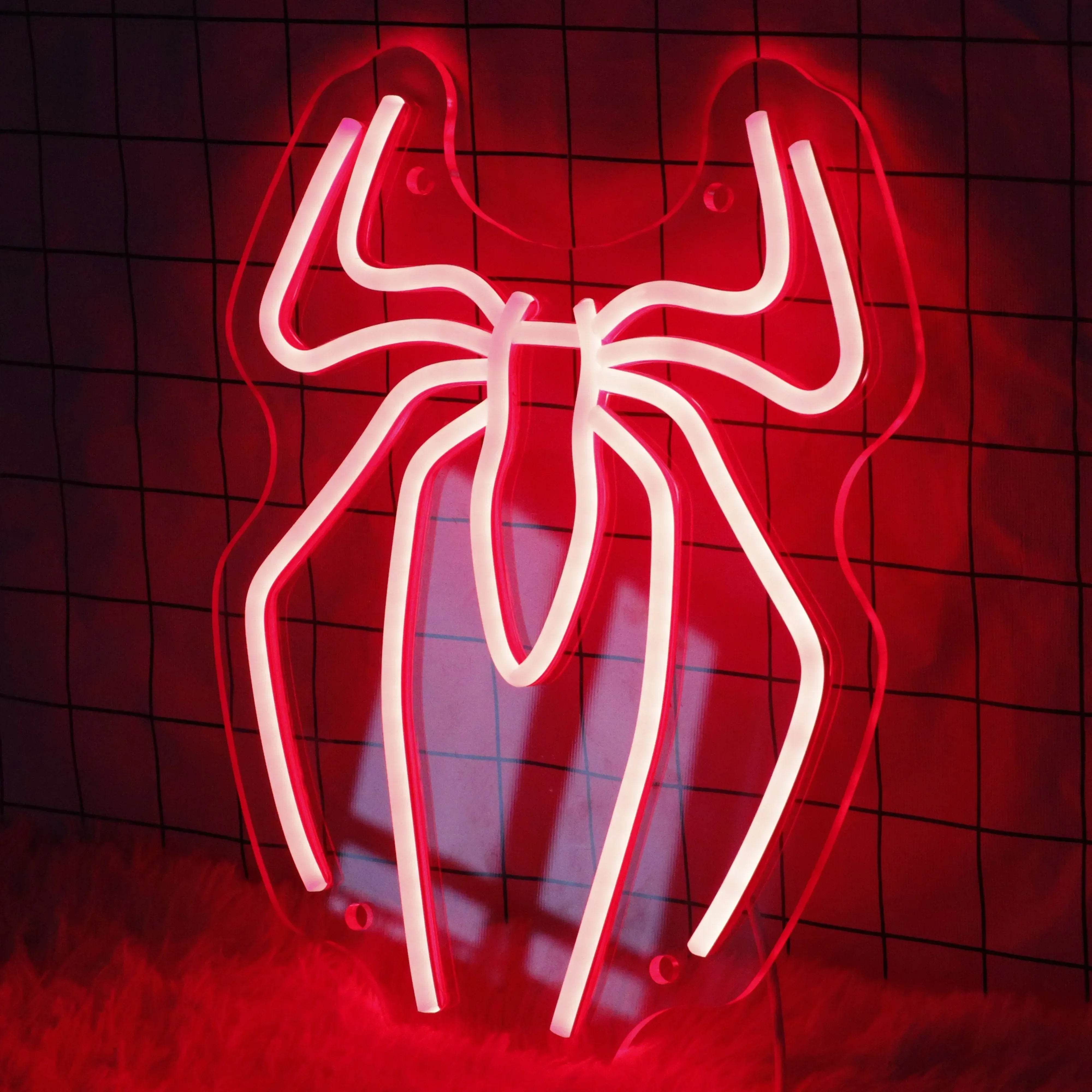 Lampe Néon Spiderman Araignée