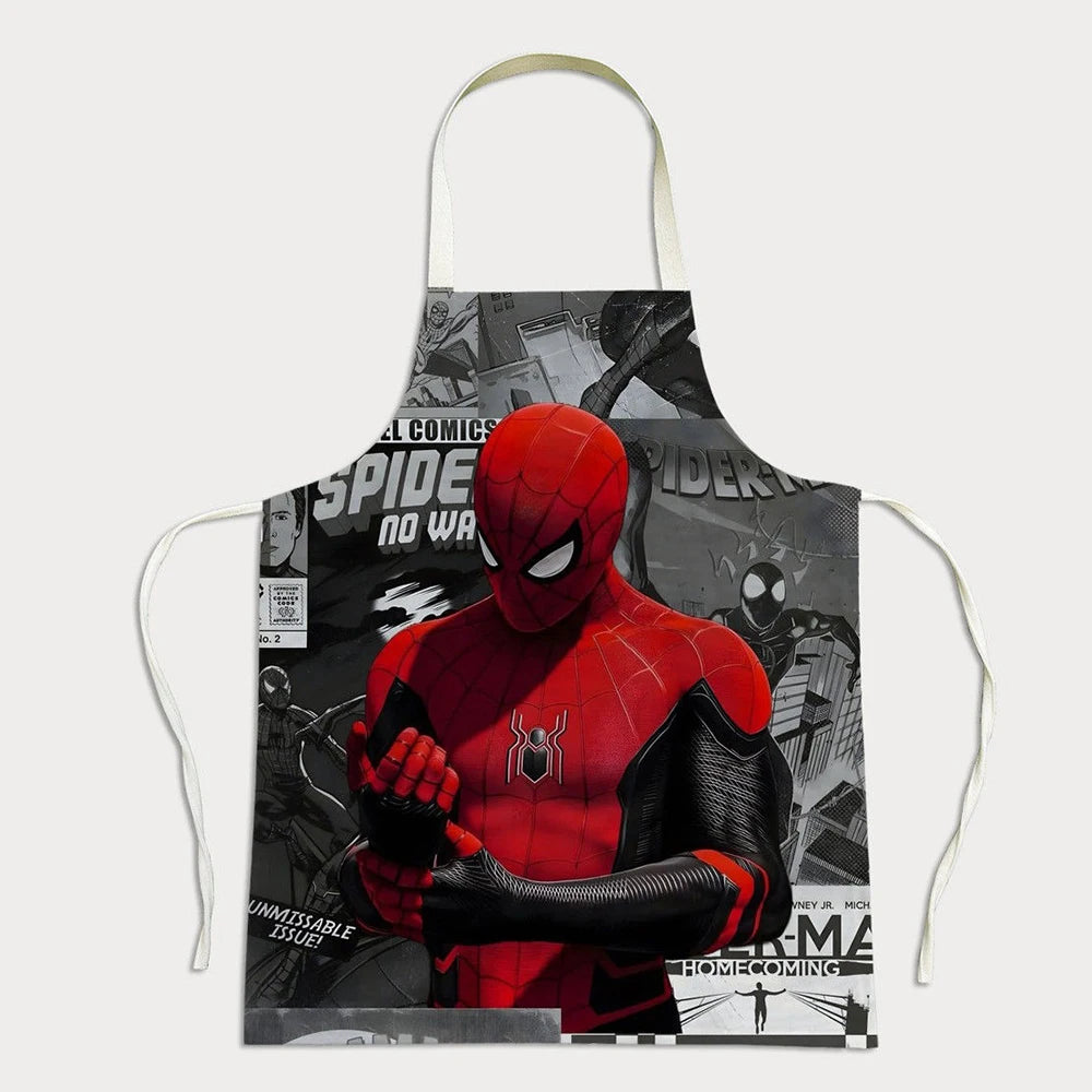 Delantal de Spiderman negro