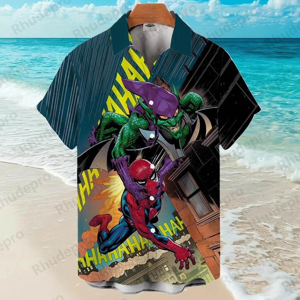 Chemise Spiderman et le Bouffon Vert