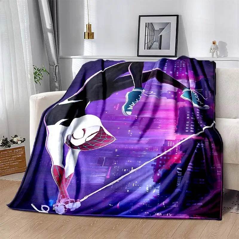 Plaid Spiderman - Spidergwen sur une Toile