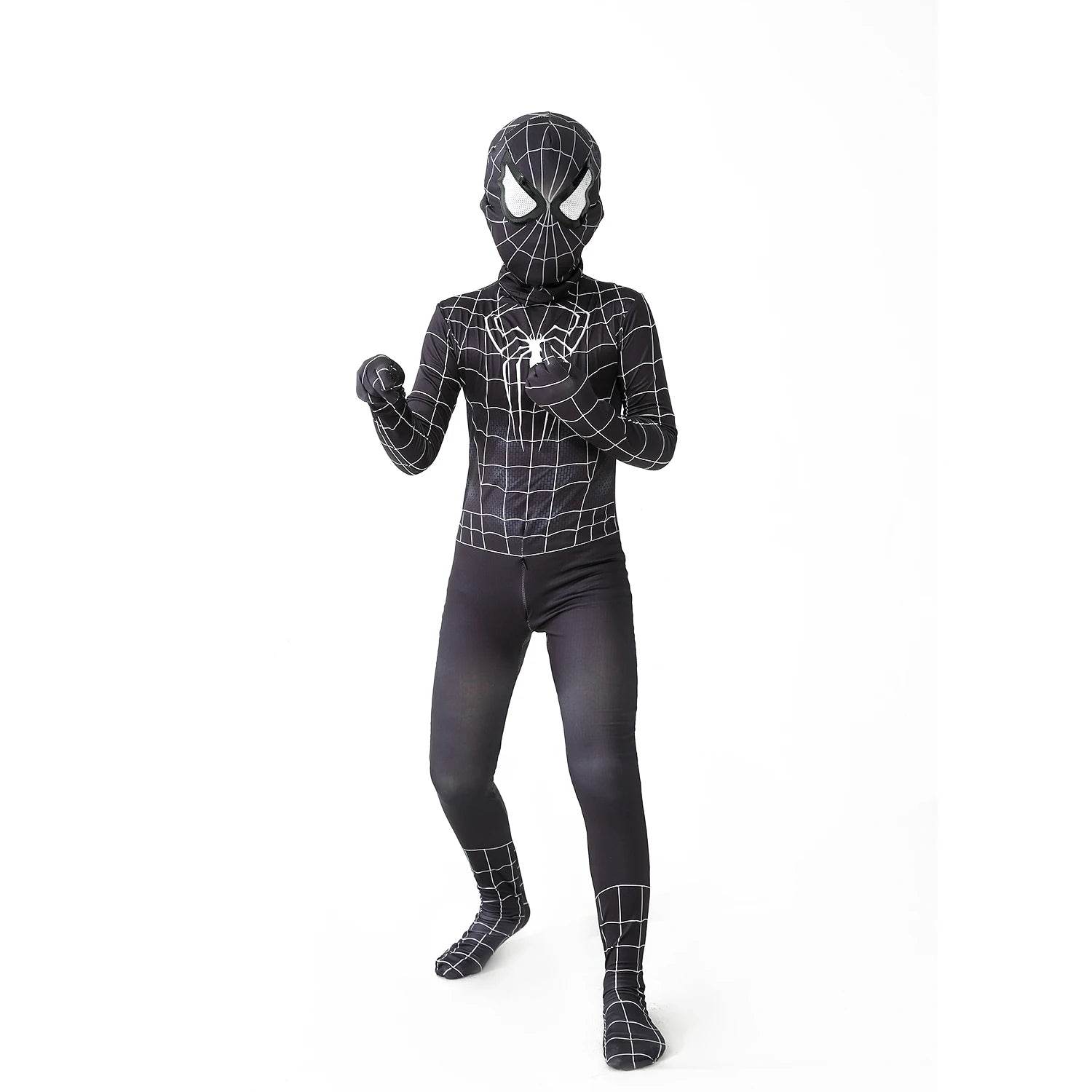 Costume Spiderman Noir Enfant