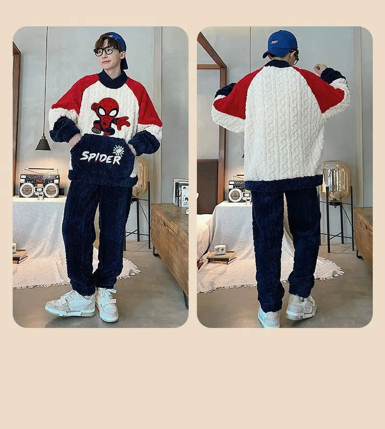 Ensemble Pyjama Spider-Man en Flanelle douce et Epaisse