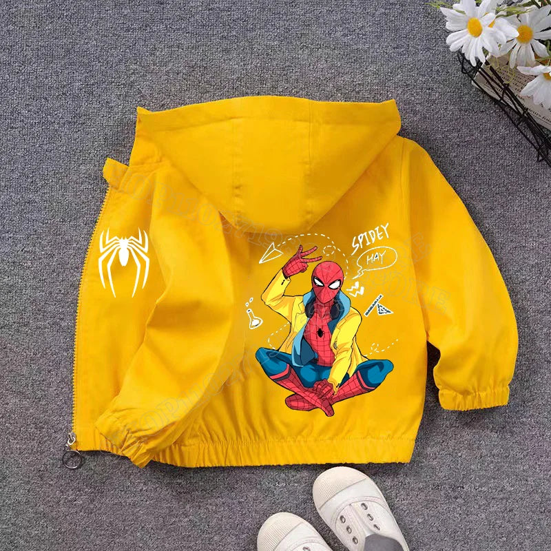 Veste Spiderman Coupe Vent pour Enfant