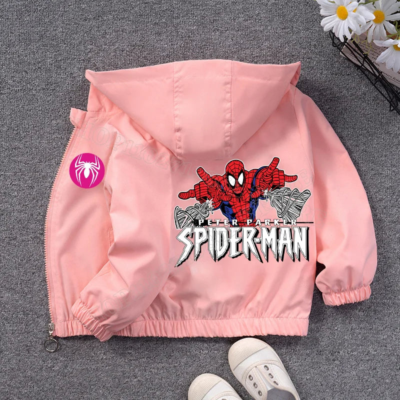 Veste Spiderman Coupe Vent pour Enfant