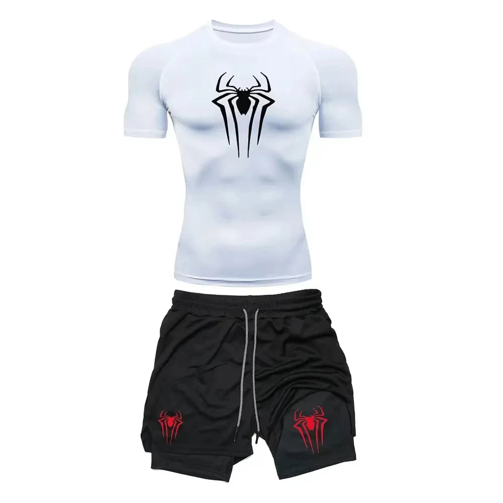 Ensemble Short et T-Shirt de Compression Spider-Man