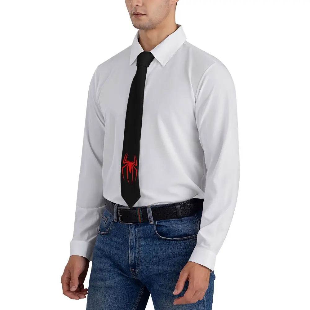 Cravate Spiderman Noir et Rouge