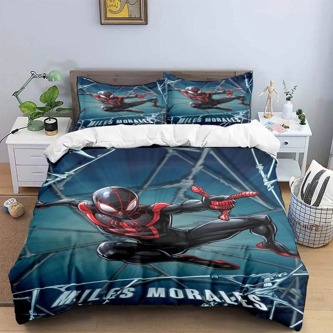 Housse de Couette Spiderman Miles Morales Dessin Animé