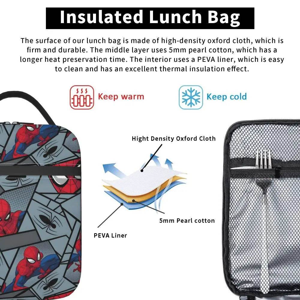 Lunch Bag Masque de Spiderman