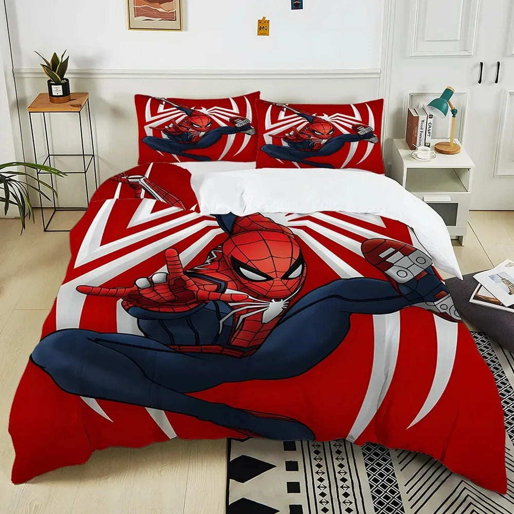 Housse de Couette Rouge Spiderman