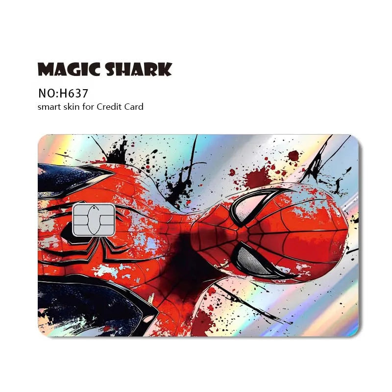 Autocollant de Carte Bancaire Spider-Man et Symbiote