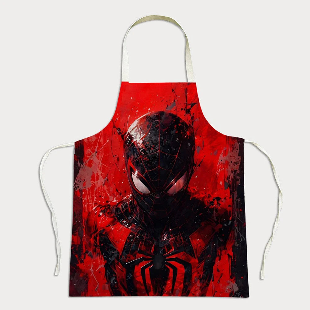 Delantal de Spiderman negro