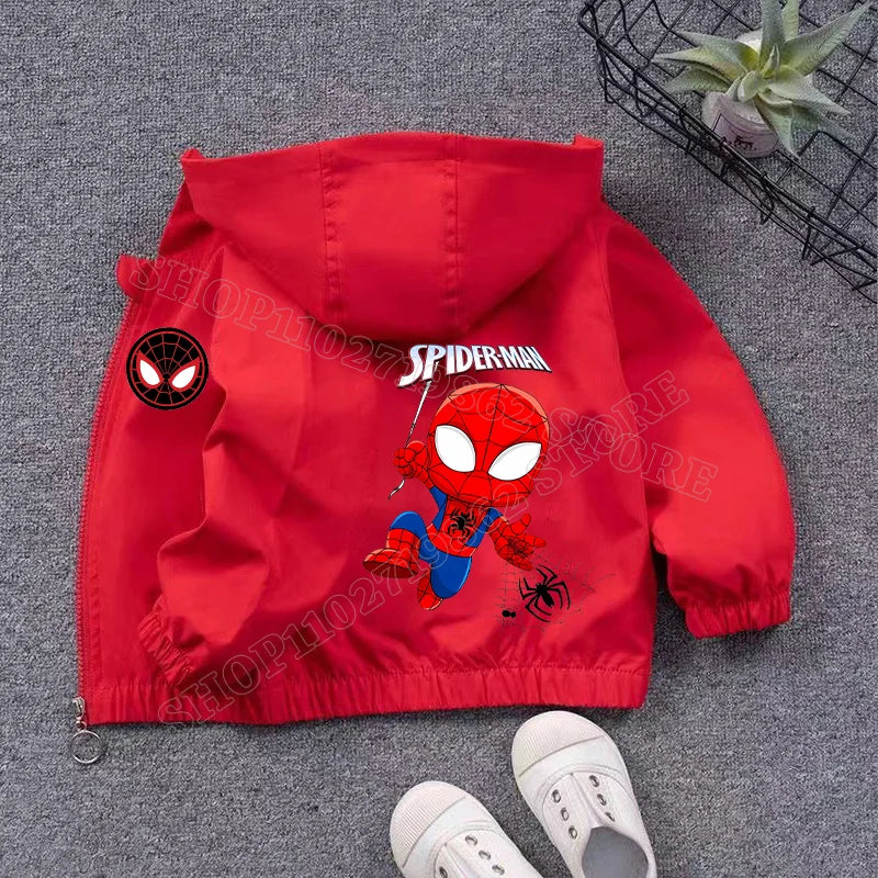 Veste Spiderman Coupe Vent pour Enfant