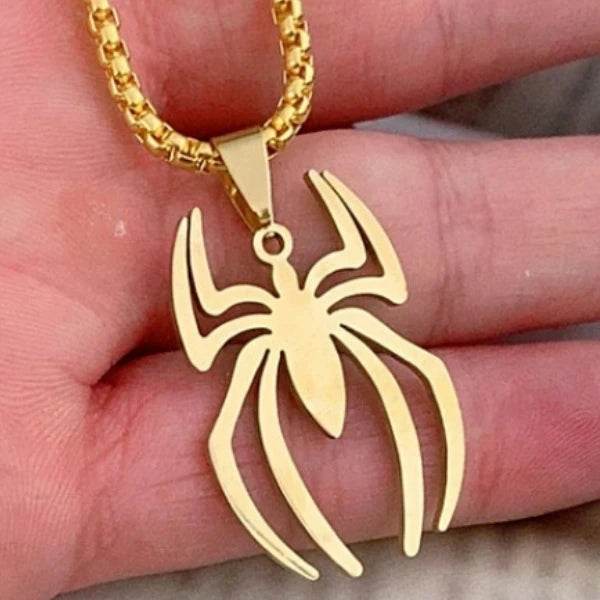 Collier Spiderman Logo Araignée