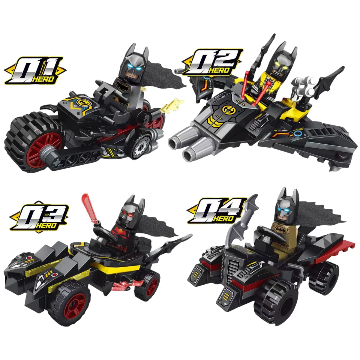 Jouet Bloc de Construction Spider-Man Voiture-Quad