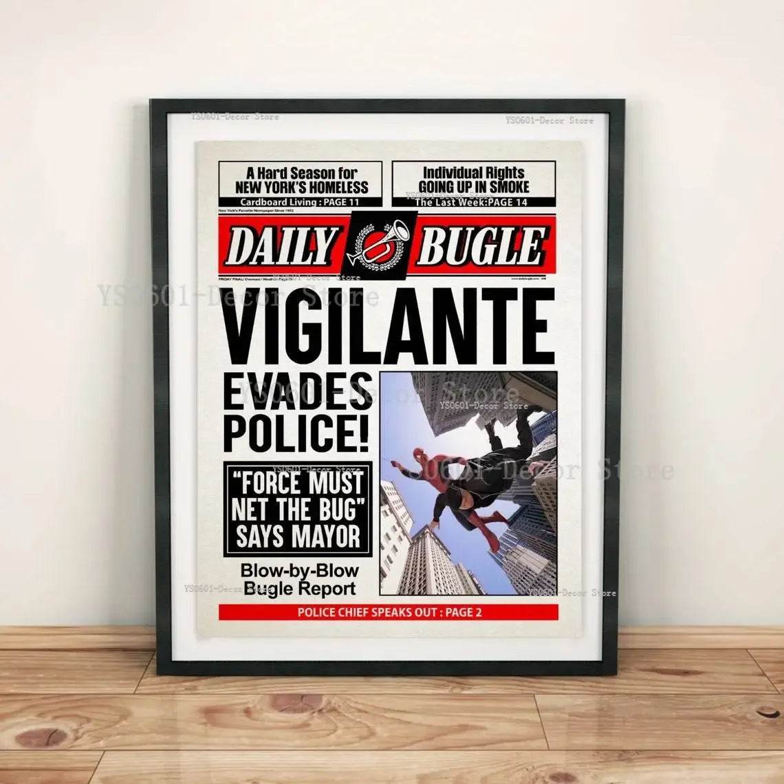 Poster Spiderman Article du Daily Bugle