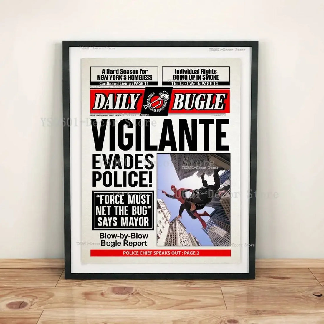 Poster Spiderman Article du Daily Bugle