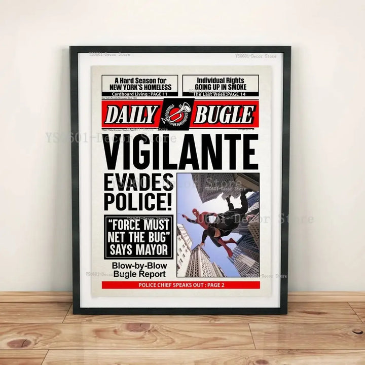 Poster Spiderman Article du Daily Bugle