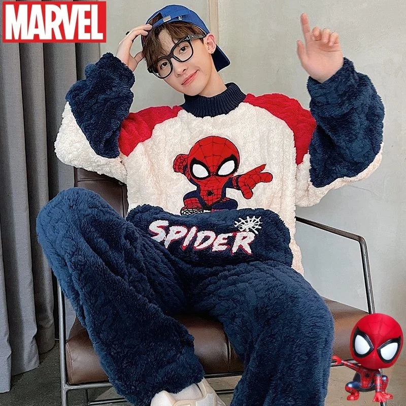 Ensemble Pyjama Spider-Man en Flanelle douce et Epaisse
