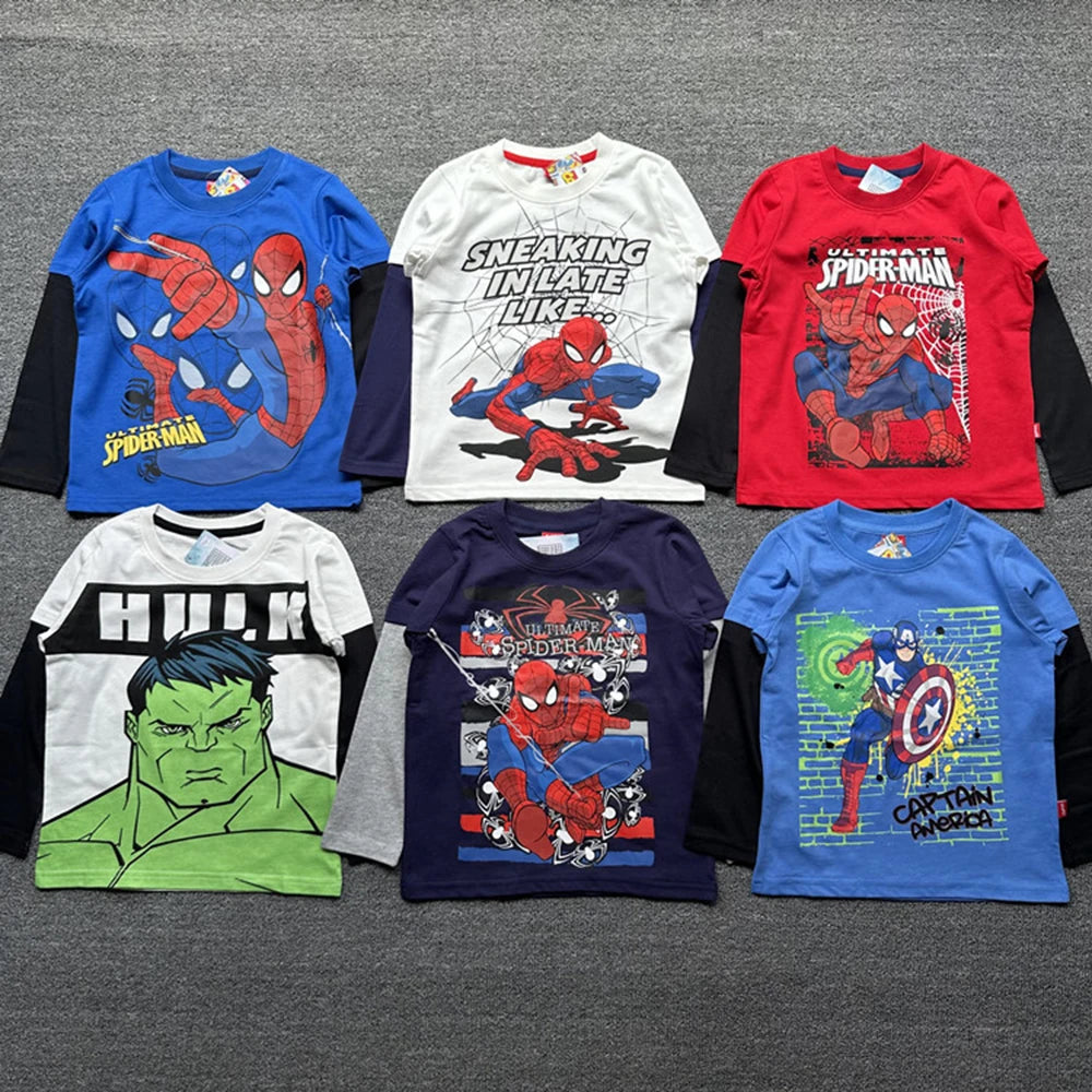 T-Shirt Spider-Man Manche Longue pour Enfant Peter Parker