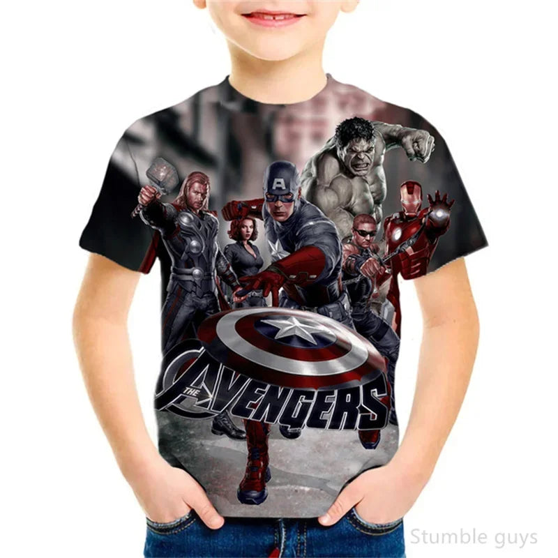 T-Shirt Spider-Man pour Enfant Motif Iron-Spider