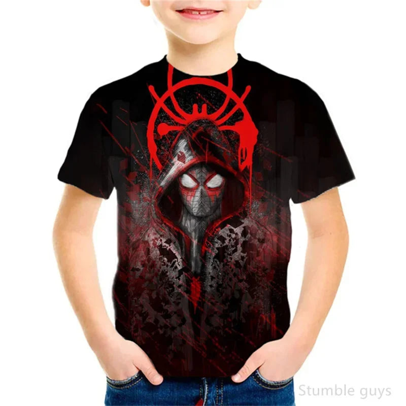 T-Shirt Spider-Man pour Enfant Motif Iron-Spider