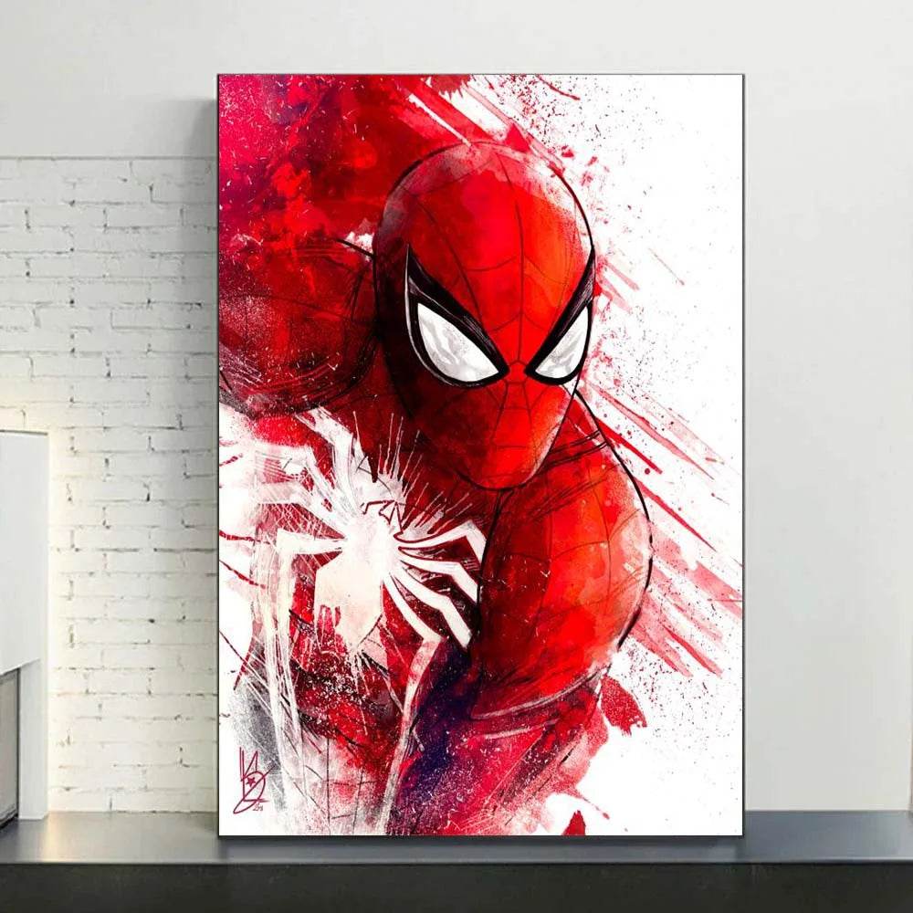 Poster Spider-Man en Aquarelle